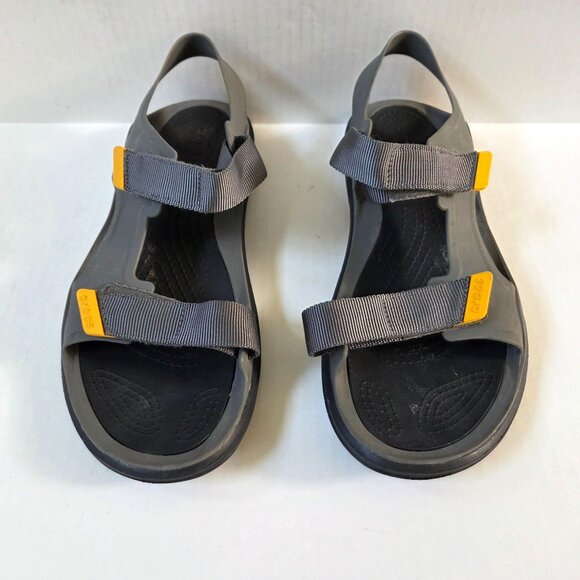 Crocs Sandals Mens 12 Gray Swiftwater Expedition Open Toe Beach Water Shoes - Picture 1 of 9